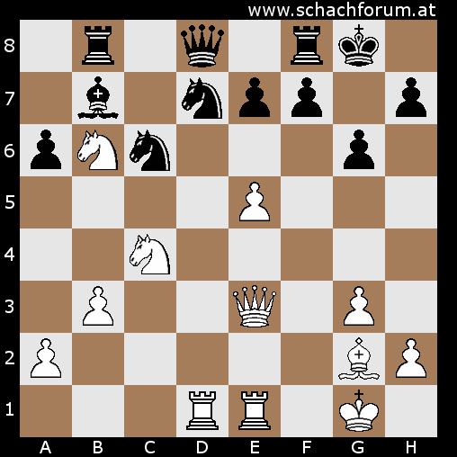Brett 5, Peters - Kling, nach dem 30. Zug von Weiß